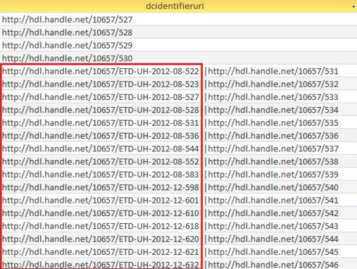 Broken URLs in the dc.identifier.uri field