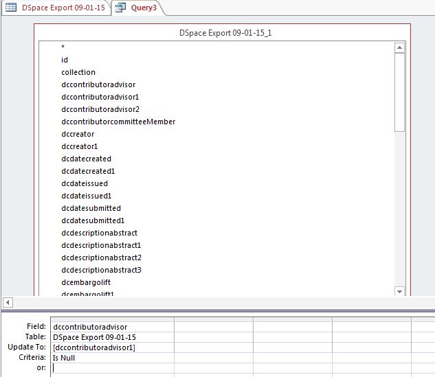 Update query in Access