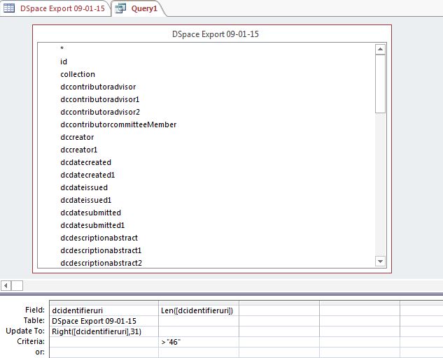 Update query to remove broken URLs