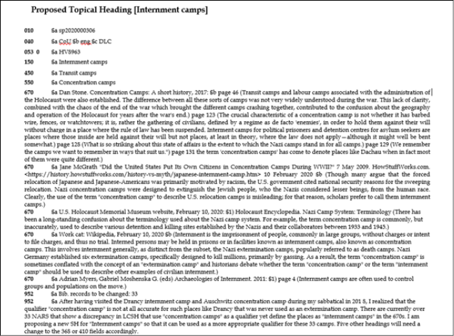 Internment Camps Proposal #2 Form