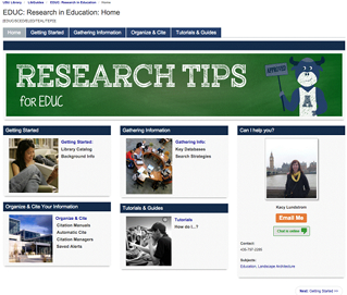 Subject guide redesign